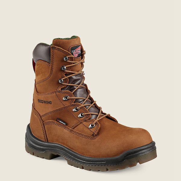 Botas de Seguridad Red Wing Hombre Marrom - King Toe® - 8-Inch Waterproof Toe - 358-BJWGER